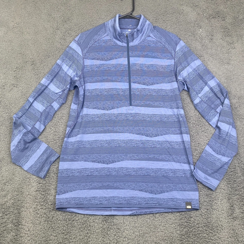 REI Co-Op Base Layer Midweight Merino Wool 1/2-Zip Pullover Sweater Mens Medium - Image 1 of 4