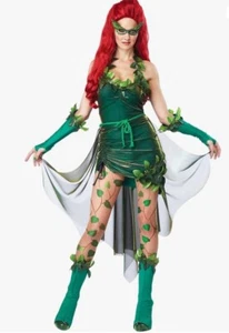 Costume donna sexy bellezza letale adulto edera velenosa Batman cattivo madre natura - Foto 1 di 8