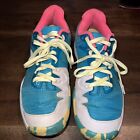 Babolat Jet Mach 2  Women's Clay Court Tennis Shoes, Blue and Pink, Size 8.5
