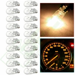 20PCS W5W T10 halogen Clear Glass bulb For Car Instrument Dash Light Warm White - Picture 1 of 5