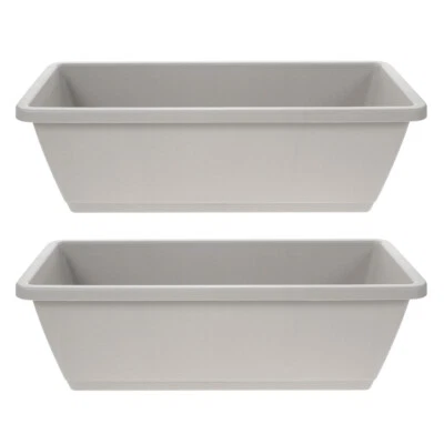  2 Sets Flower Planter Window Planters Rectangular Flowerpot Garden - Image 1 of 4