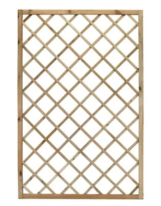 GRIGLIATO IN LEGNO AUTOCLAVE 60x180 CM - PANNELLO DECORATIVO DA GIARDINO - 2PZ - Foto 1 di 2