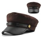 Vintage Military Beret Hats for Women Men Navy Cap 2024 Stylish Autumn Winter Br