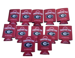 UGA Georgia Hard Iced Tea TWISTED TEA koozies Set Of 12 Brand New - Picture 1 of 11