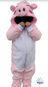 Sleepwear Pink Pajama Pig Children Sizes 14-16 - Picture 1 of 2