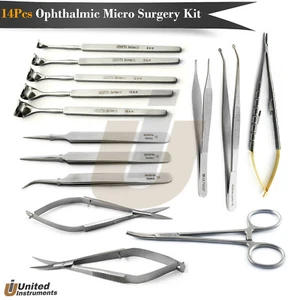 Strumenti Chirurgici Oftalmici Cataratta Occhio Microchirurgia Palpebre Retrattori Set - Foto 1 di 13