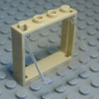LEGO Window 1x4x3 Beige With Transparent Kipp Disc (1112)
