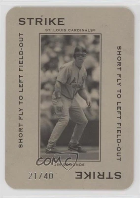 2005 Donruss Throwback Threads Polo Grounds /40 Jim Edmonds #PG-19 - Image 1 of 2