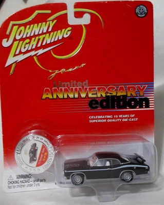 Johnny Lightning 10 周年纪念 1971 年普利茅斯掸子 340 1: 64 橡胶轮胎 — 第 1/4 张图片