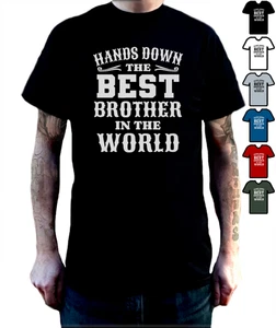 Best Brother T-Shirt – Birthday Gift for Brother Funny Brother Tshirt Unique Tee - Picture 1 of 12
