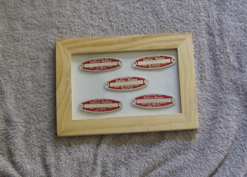 XMAS! 50S60SNOS DELCO REMY GENERATOR TAGS W/FRAME CHEVY PONTIAC OLDS BUICK CADDY - Image 1 of 1