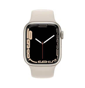 Apple Watch Series 7 45mm 32GB (Unlocked) A2477 Stainless Steel Gold Excellent - Picture 1 of 4