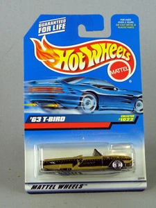 HOT WHEELS 1999 '63 T-BIRD METAL FLAKE GOLD LACE WHEELS COLLECTOR #1022  - Bild 1 von 2