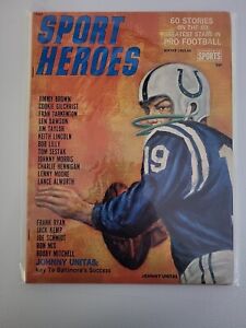 Sports Heroes Winter 1965-66 Johnny Unitas Magazine 🔥great condition VTG🔥