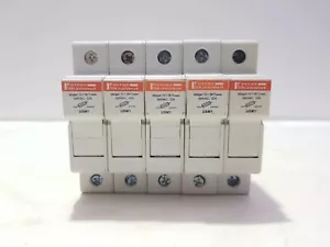 FERRAZ SHAWMUT USM1 MERSEN Y213944 FUSE HOLDER MIDGET 10X38 FUSES / LOT OF 5 - Picture 1 of 7