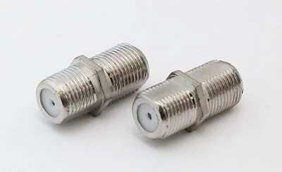 WENTRONIC F-Doppelkupplung F-Verbinder F-Adapter, 2 Stück