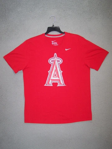 Los Angeles Angels Nike Shirt Adult Extra Large Red Graphic Baseball MLB  Mens Cover