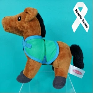 Doug & Melissa Stuffed Plush Animal Toy Brown 10" Horse w/ Blanket - Picture 1 of 6