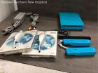 Nintendo Wii RVL-101 512MB Blue Video Game Console Bundle w/Two Controllers
