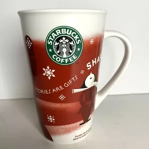 Taza de café de Navidad Starbucks 2010 Las historias son regalos comparten rojo alto 16 oz - Imagen 1 de 7
