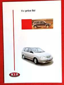 Lista de precios KIA 2000 - Sportage Sedona Carens Shuma Clarus Mentor II - Como nuevo - Imagen 1 de 1