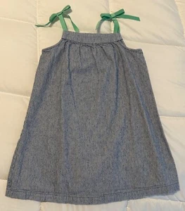 Hanna Andersson Dress Sleeveless Girls Size 100 4 - Picture 1 of 3