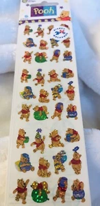 NUOVI adesivi vintage Sandylion glitter lamina Disney Winnie the Pooh scrapbooking - Foto 1 di 5