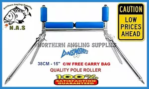 Dinsmores 4 Leg adjustable freestanding Silver Pole Roller,match,fishing - Picture 1 of 7