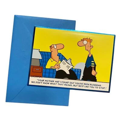 Father's Day Greeting Card - Glasbergen "Your mother and I found out you've been Foto 1 de 3