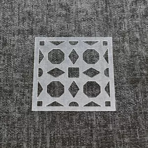 Tile Stencil - Reusable High Quality Strong 350 Micron Stencils (TILE_STEN25) - Picture 1 of 3