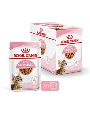 ROYAL CANIN KITTEN Sterilised Kittenfutter für kastrierte Kätzchen 12 x 85 g - Bild 1 von 3