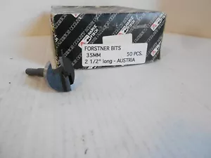 Marke Fisch 35mm 1/4" Shank Forstner Wood Drill Bit 1 3/8” Box Of 50 New - Picture 1 of 2