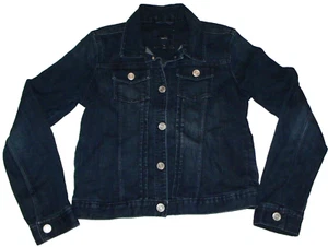GAP KiDS Spring 2014 med-dark denim jacket jeans pockets snaps trucker XL 12 - Picture 1 of 4