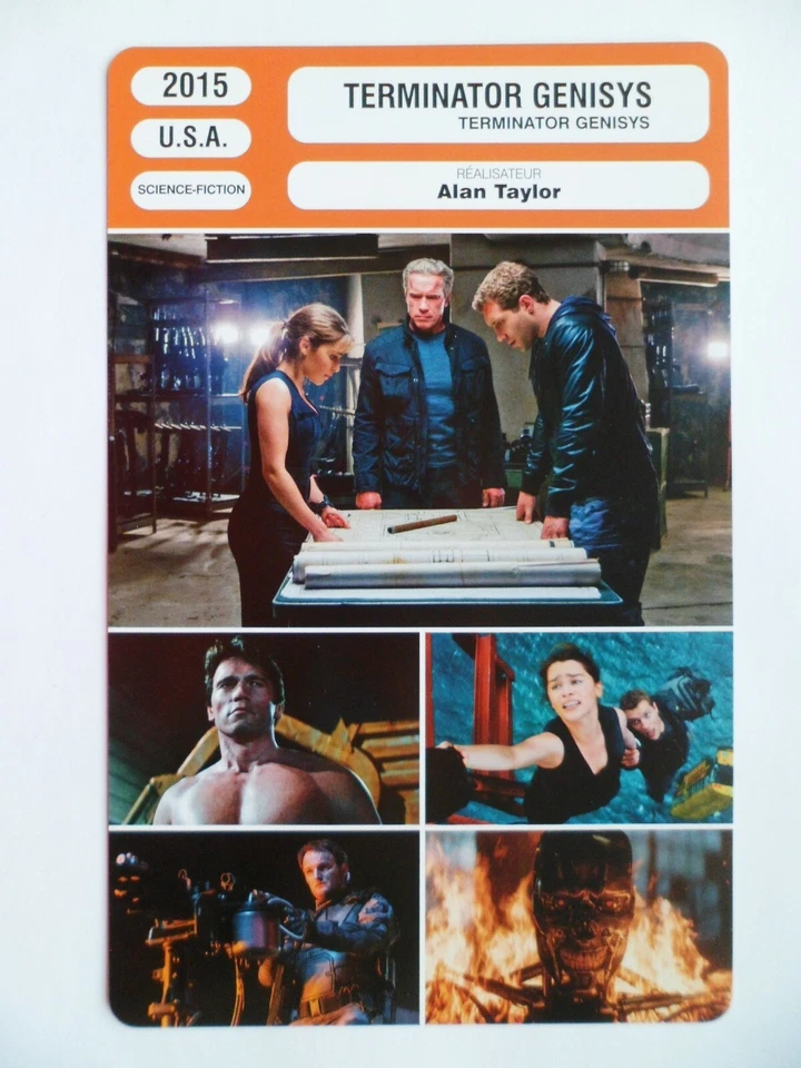 CARTE FICHE CINEMA 2015 TERMINATOR GENISYS Arnold Schwarzenegger Jason Clarke Em - Photo 1/2