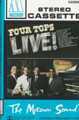 THE FOUR TOPS CASSETTE TAPE: "LIVE" 1966, 1990's REISSUE - Image 1 of 4
