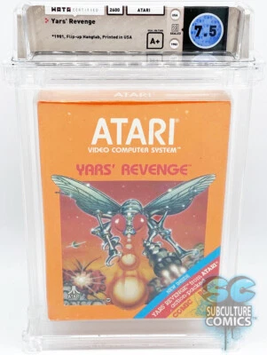 ATARI 2600 - YAR’S REVENGE - FACTORY SEALED - HANGTAB - WATA 7.5 A+ - ATARI 1982 - Image 1 of 2