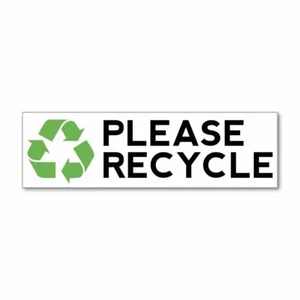 Recycle Sticker Decal Window Sign Graphic Bin Car Door - Picture 1 of 1