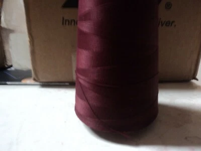THREADS USA-D/3(T-105)-BURGANDY(1630)-TOP STITCHING THREAD-3000 YD CN-U.S. MADE - Image 1 of 2
