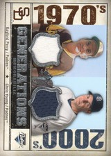 2008 UD SP Legendary Cuts Generation Dual Memblia #PY Gaylord Perry/Chris Young