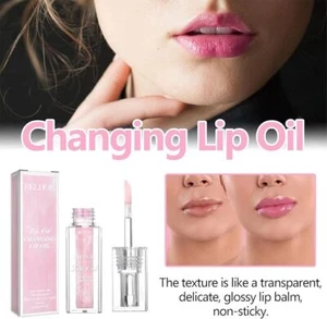 2 Pcs Magic Color Changing Lip Oil, Lip Glow Oil Lip Gloss Set - Picture 1 of 7