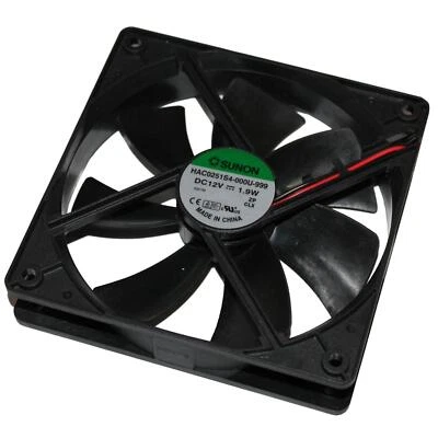 Lüfter 12V DC 1,9W 120x120x25mm 93,4m³/h 1600U/Min 93,4m³/h Sunon HAC0251S4-999 - Bild 1 von 4