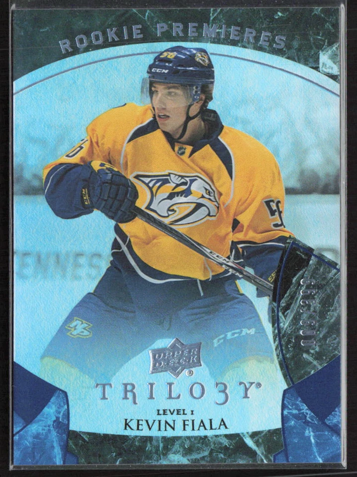 2015-16 Upper Deck Trilogy #108 Kevin Fiala Blue Rainbow Foil /399 RC - Image 1 of 2