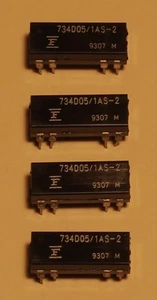 Lot de 4 relais Fujitsu reed DIP bobine 5V - 12mA - un contact 0,5A / 100V - Picture 1 of 2