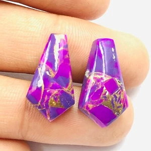 Cabochon bara turchese rame viola da 7x12 mm a 18x25 mm pietra preziosa sfusa - Foto 1 di 6
