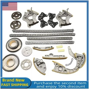 Engine Timing Chain Kit For VW Touareg Audi S5 A6 A8 Q7 4.2L 5.2L FSI V8 BSM BAR - Picture 1 of 17