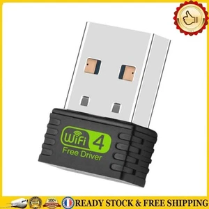 Mini adaptateur WiFi USB 2,4 GHz Carte réseau USB WIFI 150 Mbps pour PC/ordinate - Afbeelding 1 van 6