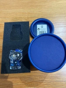 Swarovski Crystal x Hello Kitty Blue Bow Figurine 1142933 Rare w/Box from JP - Picture 1 of 13