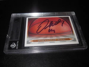 OSCAR SCHMIDT AUTO SIGNED SIGNATURE CARD BECKETT SLAB BAS ENCAPSULATED RARE HOF - Picture 1 of 6