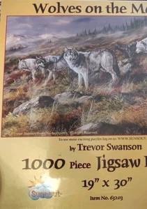 Wolves on the Move Jigsaw Puzzle by Trevor Swanson. 1000 Pc Factory Sealed  - Picture 1 of 3