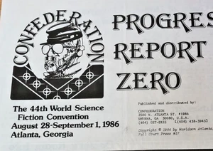 CONFEDERATION 1986 Progress Reports World Science Fiction Convention Atlanta - Picture 1 of 11